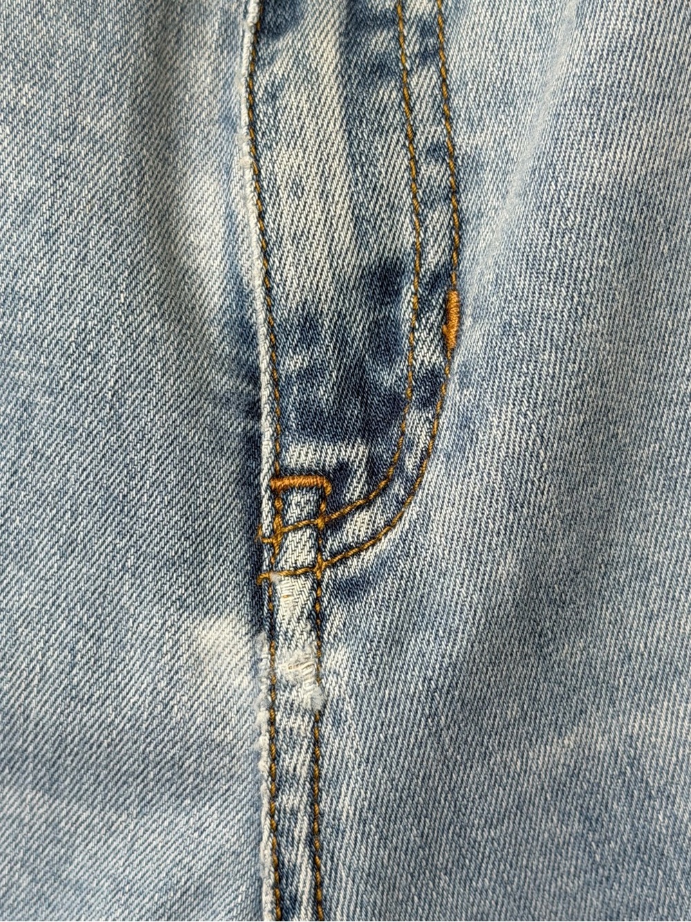 Armani Exchange | Mid-Rise Light Wash Factory Faded Denim Designer Skinny Jeans - Picture 14 of 16